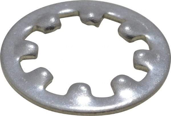 Value Collection - M5 Screw, 5.3mm ID, Stainless Steel Internal Tooth Lock Washer - 10mm OD, Uncoated, Grade 18-8 & Austenitic A2 - Exact Tool & Supply