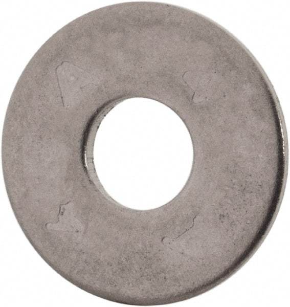 Value Collection - M5 Screw, Grade 316 Stainless Steel Fender Flat Washer - 5.3mm ID x 15mm OD, Plain Finish - Exact Tool & Supply