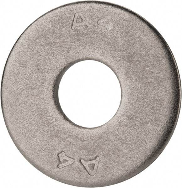 Value Collection - M12 Screw, Grade 316 Stainless Steel Fender Flat Washer - 13mm ID x 37mm OD, Plain Finish - Exact Tool & Supply