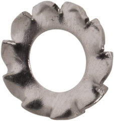 Value Collection - M2.5 Screw, 2.7mm ID, Stainless Steel External Tooth Lock Washer - 5.5mm OD, Uncoated, Grade 316 & Austenitic A4 - Exact Tool & Supply