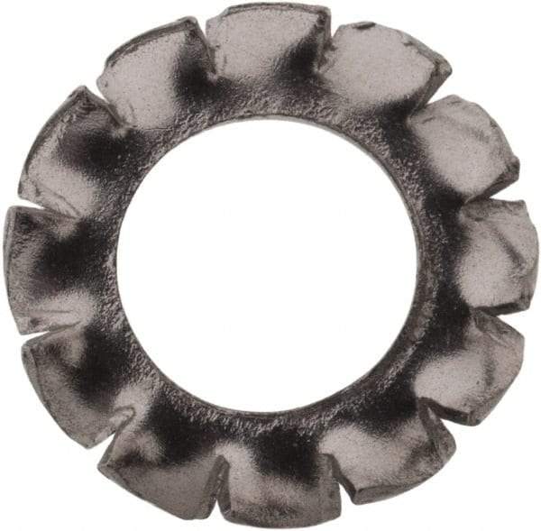 Value Collection - M5 Screw, 5.3mm ID, Stainless Steel External Tooth Lock Washer - 10mm OD, Uncoated, Grade 316 & Austenitic A4 - Exact Tool & Supply