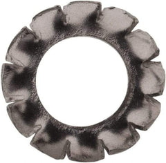 Value Collection - M5 Screw, 5.3mm ID, Stainless Steel External Tooth Lock Washer - 10mm OD, Uncoated, Grade 316 & Austenitic A4 - Exact Tool & Supply