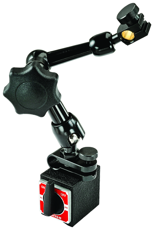 #660 - 1-3/16 x 1-9/16 x 1-3/8" Base Size  - Power On/Off with Triple-Jointed Arm - Magnetic Base Indicator Holder - Exact Tool & Supply