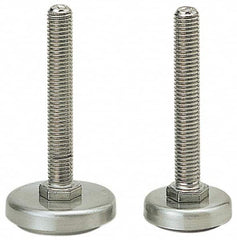 Sugatsune - Socket-Mount Leveling Pads & Mounts; Type: Studded ; Thread Size: M16 ; Base Diameter (Inch): 1-31/32 ; Load Capacity (Lb.): 704.000 (Pounds); Load Capacity (kg): 320.00 ; Overall Length (Inch): 3-15/16 - Exact Tool & Supply