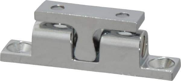 Sugatsune - 1.67" Long x 0.31" Wide x 0.54" High, Zinc Alloy Tension Catch - Chrome Plated, 2.1(4.6) N/Lb Pull Force, 3(6.6) N/Lb Push Force, 7/16" Long Strike, 19/64" Wide Strike - Exact Tool & Supply