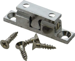 Sugatsune - 1.97" Long x 0.39" Wide x 0.63" High, Zinc Alloy Tension Catch - Chrome Plated, 2.9(6.4) N/Lb Pull Force, 3.1(6.8) N/Lb Push Force, 1-3/16" Long Strike, 23/64" Wide Strike - Exact Tool & Supply