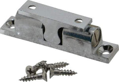 Sugatsune - 2-3/4" Long x 0.51" Wide x 0.91" High, Zinc Alloy Tension Catch - Chrome Plated, 3.3(7.2) N/Lb Pull Force, 4.3(9.4) N/Lb Push Force, 1-21/32" Long Strike, 13/32" Wide Strike - Exact Tool & Supply