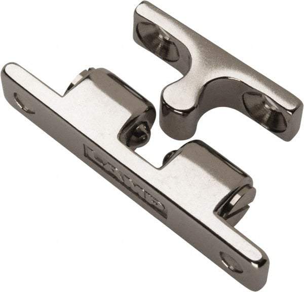Sugatsune - 1.97" Long x 0.39" Wide x 0.63" High, Stainless Steel Tension Catch - Polished Stainless Steel Finish, 1.8(3.9) N/Lb Pull Force, 2.3(5) N/Lb Push Force, 1-3/16" Long Strike, 23/64" Wide Strike - Exact Tool & Supply