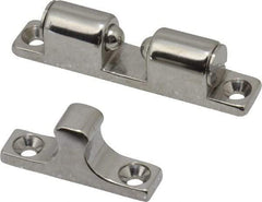 Sugatsune - 2-3/4" Long x 0.51" Wide x 0.91" High, Stainless Steel Tension Catch - Polished Stainless Steel Finish, 3.9(8.5) N/Lb Pull Force, 5.7(12.5) N/Lb Push Force, 1-21/32" Long Strike, 13/32" Wide Strike - Exact Tool & Supply