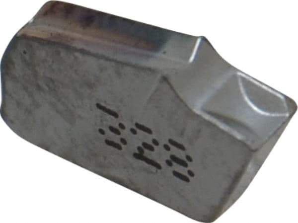 Iscar - GTN IC328 Grade, 0.122" Cutting Width, Carbide Cutoff Insert - 0° Neutral Lead Angle, 0.0079" Cnr Rad, TiCN Coated, Single End - Exact Tool & Supply