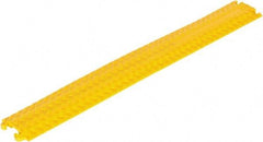 Vestil - 40" Long x 5-1/2" Wide x 3/4" High, Rubber Ramp Cable Guard - 2,200 Lb Load Limit - Exact Tool & Supply