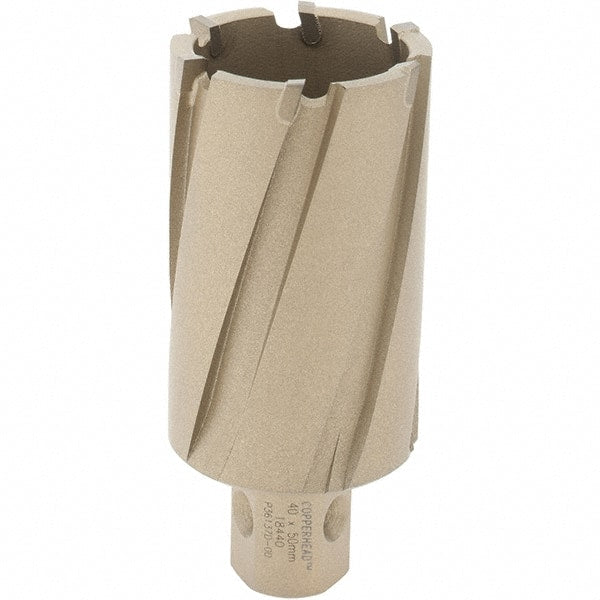 Hougen - 40mm Diam x 2" Deep Carbide-Tipped Annular Cutter - Exact Tool & Supply