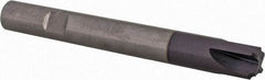 Komet - 1mm Radius, 0.0394" Mill Diam, 4 Flute Solid Carbide Corner Rounding End Mill - Single End, TiAlN Finish, 2.756" OAL, 0.315" Shank Diam - Exact Tool & Supply