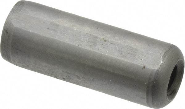 Gibraltar - 3/8" Diam x 1" Pin Length C-1215 Case Hardened Steel Pull Out Dowel Pin - 1 Beveled & 1 Threaded End - Exact Tool & Supply