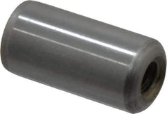 Gibraltar - 1/2" Diam x 1" Pin Length C-1215 Case Hardened Steel Pull Out Dowel Pin - 1 Beveled & 1 Threaded End - Exact Tool & Supply