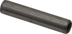 Gibraltar - 1/4" Diam x 1-1/4" Pin Length C-1215 Case Hardened Steel Pull Out Dowel Pin - 1 Beveled & 1 Threaded End - Exact Tool & Supply