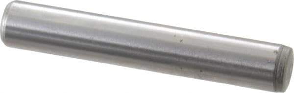 Gibraltar - 1/4" Diam x 1-1/2" Pin Length C-1215 Case Hardened Steel Pull Out Dowel Pin - 1 Beveled & 1 Threaded End - Exact Tool & Supply