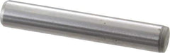 Gibraltar - 1/4" Diam x 1-1/2" Pin Length C-1215 Case Hardened Steel Pull Out Dowel Pin - 1 Beveled & 1 Threaded End - Exact Tool & Supply