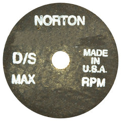 ‎2-1/2″ × 1/2″ × 3/8″ Gemini Snagging Wheel Type 01 Straight 24 Grit Aluminum Oxide - Exact Tool & Supply