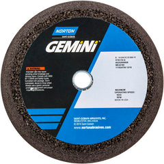 ‎6″ / 4-3/4″ × 2″ × 5/8″-11-Gemini Snagging Wheel Type 11-Flaring Cup 16 Grit Aluminum Oxide - Exact Tool & Supply