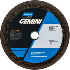 ‎6″ / 4-3/4″ × 2″ × 5/8″-11-Gemini Snagging Wheel Type 11-Flaring Cup 16 Grit Aluminum Oxide - Exact Tool & Supply