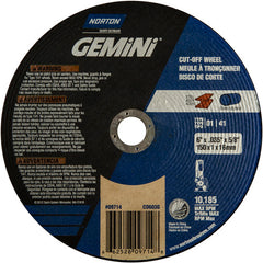 150 mm × 1 mm × 5/8″ Gemini Circular Saw Cut-Off Wheel U57A 60 O Type 01/41 - Exact Tool & Supply