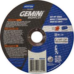 6″ × 0.090″ × 7/8″ Gemini Right Angle Cut-Off Wheel Type 01 Straight 46 Grit - Exact Tool & Supply