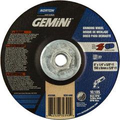 ‎6 × 1/4 × 5/8 - 11″ Gemini Grinding Wheel A 24 S Type 27 - Exact Tool & Supply
