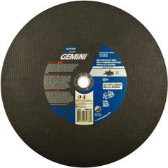 14″ × 1/8″ × 1″ Metal High Speed Cut-Off Wheel Type 01 Straight Aluminum Oxide - Exact Tool & Supply