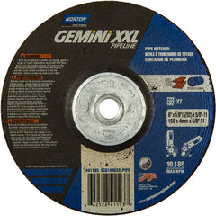 6″ × 5/32″ × 5/8″ Gemini Non-Woven Depressed Center Wheel Type 27 - Exact Tool & Supply