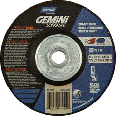 ‎5″ × 3/32″ × 5/8″-11 Gemini Non-Woven Depressed Center Wheel Type 27 24 Grit - Exact Tool & Supply