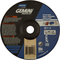 7″ × 0.045″ × 7/8″ Gemini Non-Woven Depressed Center Wheel Type 27 24 Grit - Exact Tool & Supply