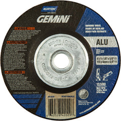‎4-1/2″ × 1/8″ × 5/8″-11 Gemini Non-Woven Depressed Center Wheel Type 27 46 Grit - Exact Tool & Supply