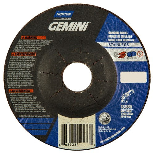‎4-1/2″ × 1/4″ × 7/8″ Gemini Non-Woven Depressed Center Wheel Type 27 30 Grit - Exact Tool & Supply