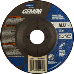 ‎4-1/2″ × 1/4″ × 7/8″ Gemini Non-Woven Depressed Center Wheel Type 27 - Exact Tool & Supply
