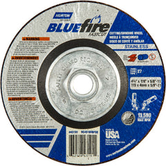 ‎4-1/2″ × 1/8″ × 5/8″ BlueFire Non-Woven Depressed Center Wheel Type 27 - Exact Tool & Supply