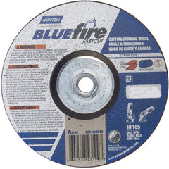 ‎6 × 1/8 × 5/8 - 11″ BlueFire INOX/SS Fast Cut Grinding Wheel ZA 30 U Type 27 - Exact Tool & Supply