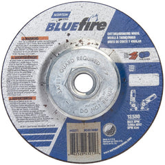 ‎4-1/2 × 1/8 × 5/8 - 11″ BlueFire Grinding Wheel ZA 30 U Type 27 - Exact Tool & Supply