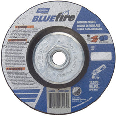 ‎4-1/2 × 1/4 × 5/8 - 11″ BlueFire Grinding Wheel ZA 24 S Type 27 - Exact Tool & Supply