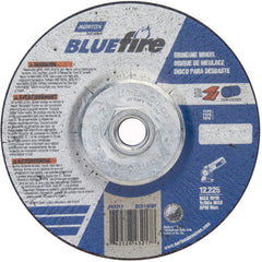 ‎5 × 1/4 × 5/8 - 11″ BlueFire Grinding Wheel ZA 24 S Type 27 - Exact Tool & Supply