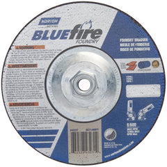 7″ × 1/4″ × 5/8″ BlueFire Non-Woven Depressed Center Wheel Type 27 Zirconia Alumina / Aluminum Oxide - Exact Tool & Supply