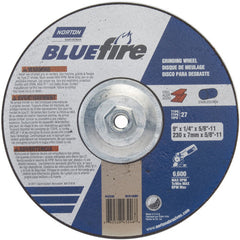 ‎9 × 1/4 × 5/8 - 11″ BlueFire Grinding Wheel ZA 24 S Type 27 - Exact Tool & Supply
