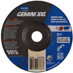 6″ × 1/4″ × 7/8″ Gemini Depressed Center Wheel Type 27 Aluminum Oxide - Exact Tool & Supply