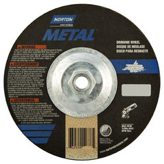 7″ × 1/4″ × 5/8″ Norton Metal Non-Woven Depressed Center Wheel Type 27 - Exact Tool & Supply