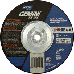 ‎7″ × 1/8″ × 5/8″-11 Charger Non-Woven Depressed Center Wheel Type 29 36 Grit - Exact Tool & Supply