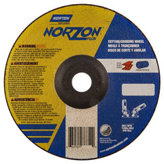 7″ × 1/8″ × 7/8″ NorZon Plus Non-Woven Depressed Center Wheel Type 27 - Exact Tool & Supply