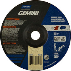 7 × 1/8 × 7/8″ Gemini Long Life Grinding Wheel A 24 R Type 27 - Exact Tool & Supply