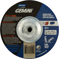 ‎7 × 1/8 × 5/8 - 11″ Gemini Long Life Grinding Wheel A 24 R Type 27 - Exact Tool & Supply