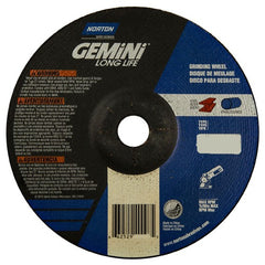 7 × 1/4 × 7/8″ Gemini Long Life Grinding Wheel A 24 R Type 27 - Exact Tool & Supply
