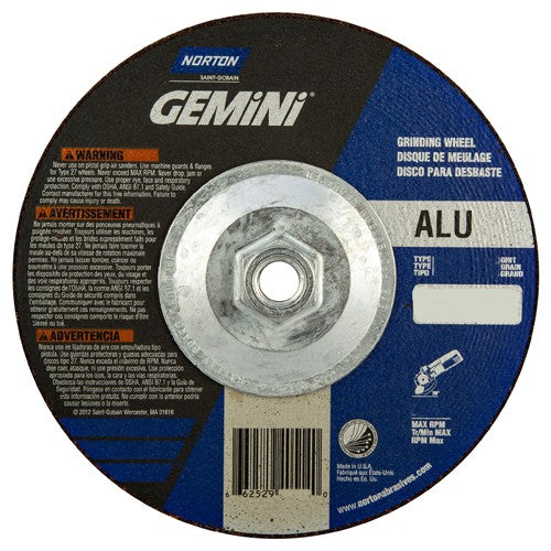 ‎7″ × 1/4″ × 5/8″-11 Gemini Non-Woven Depressed Center Wheel Type 27 24 Grit - Exact Tool & Supply